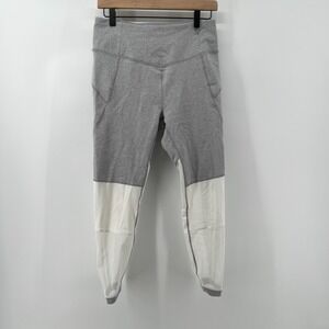 Calia Women M‎ High Rise Filament Ankle Leggings Grey White Mesh Athleisure Gym